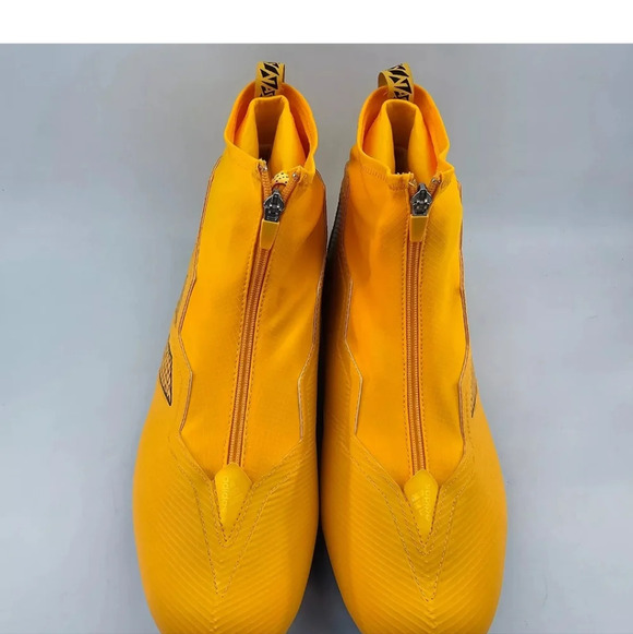 Adidas Nasty Fly Mens Size 16 Football Cleats Zip & Laceup Hi Top Lineman Gold - Picture 5 of 6